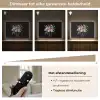 Pastel - Bloemen - Glazen - Vaas Light Box met batterij (Wandlamp) middel -USP_dimbaarNL