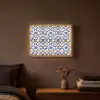 Patroon - Modern - Kleurrijk Light Box met batterij (Wandlamp) middel 907 -sfeer4