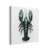 Kreeft - Glossier - Groen - Wit aluminium wit klein -3d