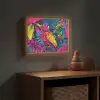 Papegaai - Tropisch - Jungle - Kleurrijk Light Box met batterij (Wandlamp kind) middel -sfeer5_kind