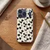 Tulpen - Patroon - Zwart Telefoonhoesje iPhone 17 Pro klein 878 -sfeer1