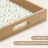 Abstract - Structuur - Grijs - Wit Dienblad Rechthoek middel 911 -USP_HandgreepNL