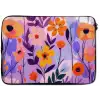 Bloemen - Kleurrijk - Bladeren laptophoes neopreen klein -zkaufland3dotto