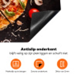 Mediterraans Feestmaal Inductie beschermer vinyl 3mm klein -zzzzzzz-td-onderkant
