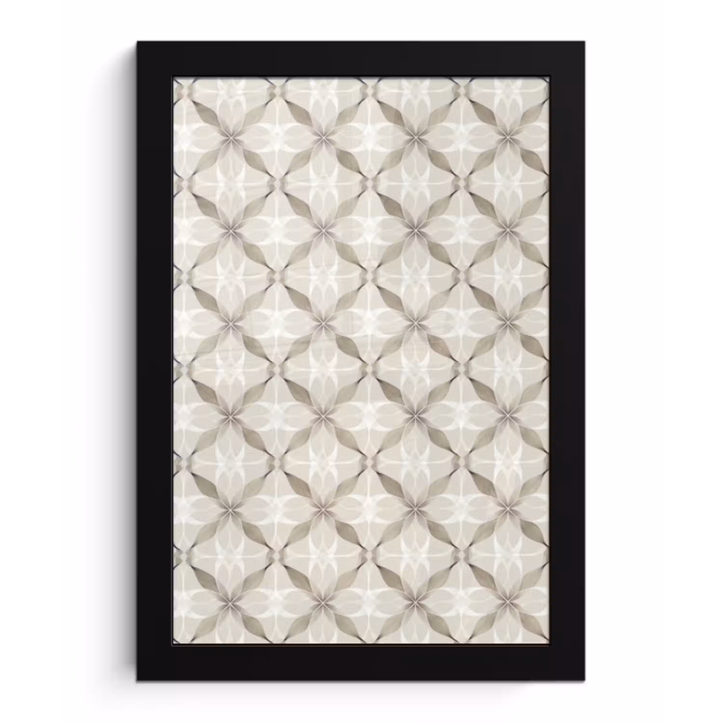 Grafisch - Patroon - Grijs fotolijst zwart zonder passe partout klein 224 -3d