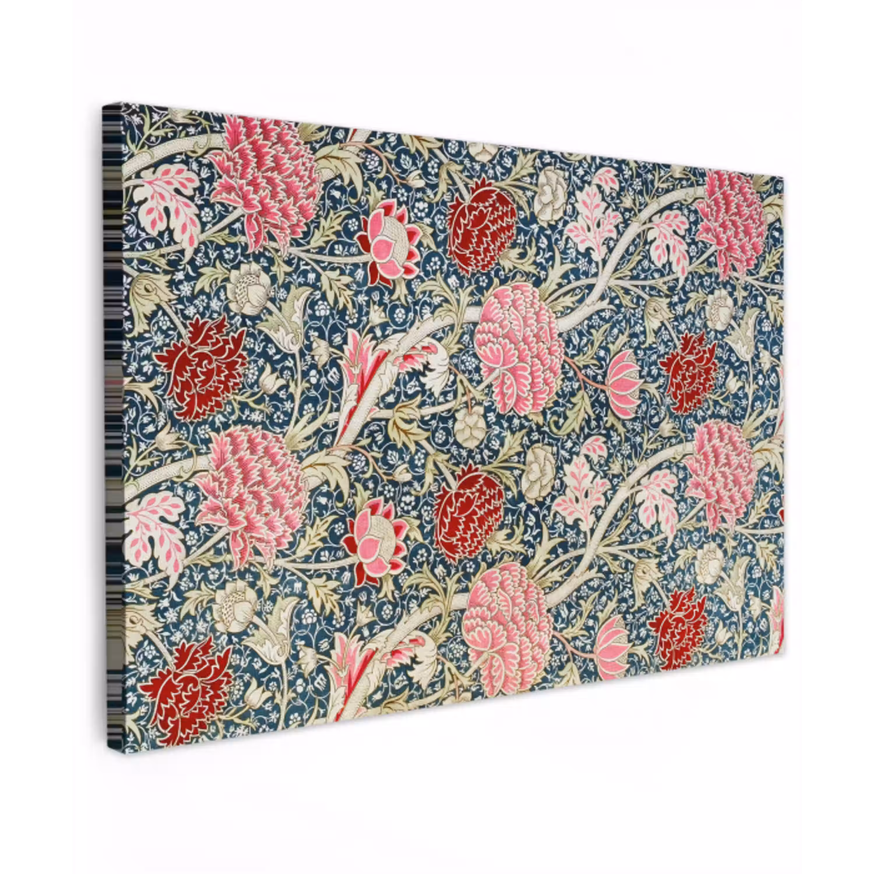 Bloemen - Rood - Kerst - Roze Tuinposter op houten frame 2 cm dik klein -3d
