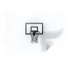 Basketbalbord - Minimalistisch - Zwart Muursticker klein -3d