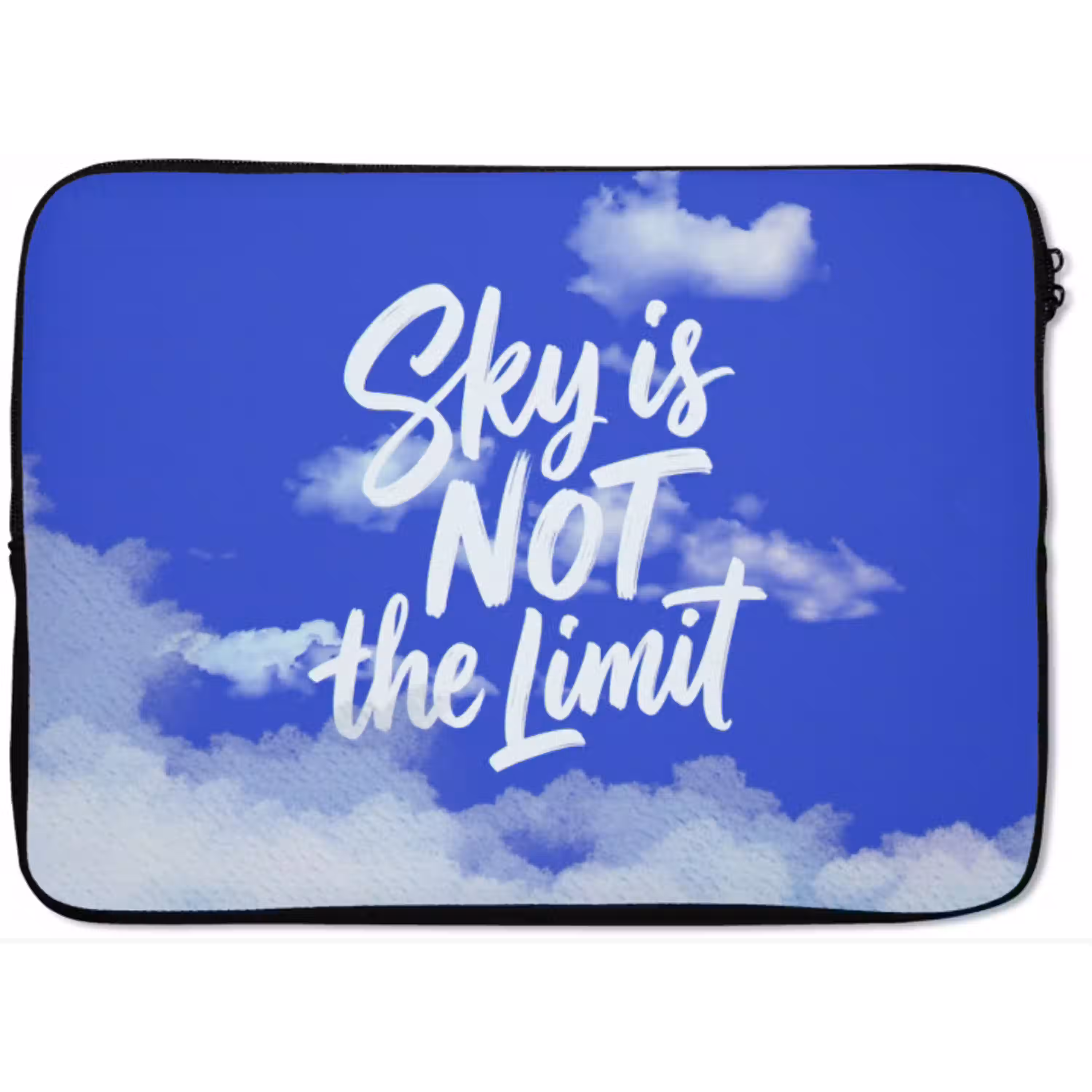 Sky is not the limit - Blauwe lucht - Wolken laptophoes neopreen klein -zkaufland3dotto