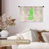 YOLO - Groen - Neon - Slangenprnt Wandkleed katoen klein -tsfeer1_DE