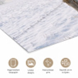 Hek - Sneeuw - Mist - Platteland - Nostalgisch poster papier klein -closeup_NL