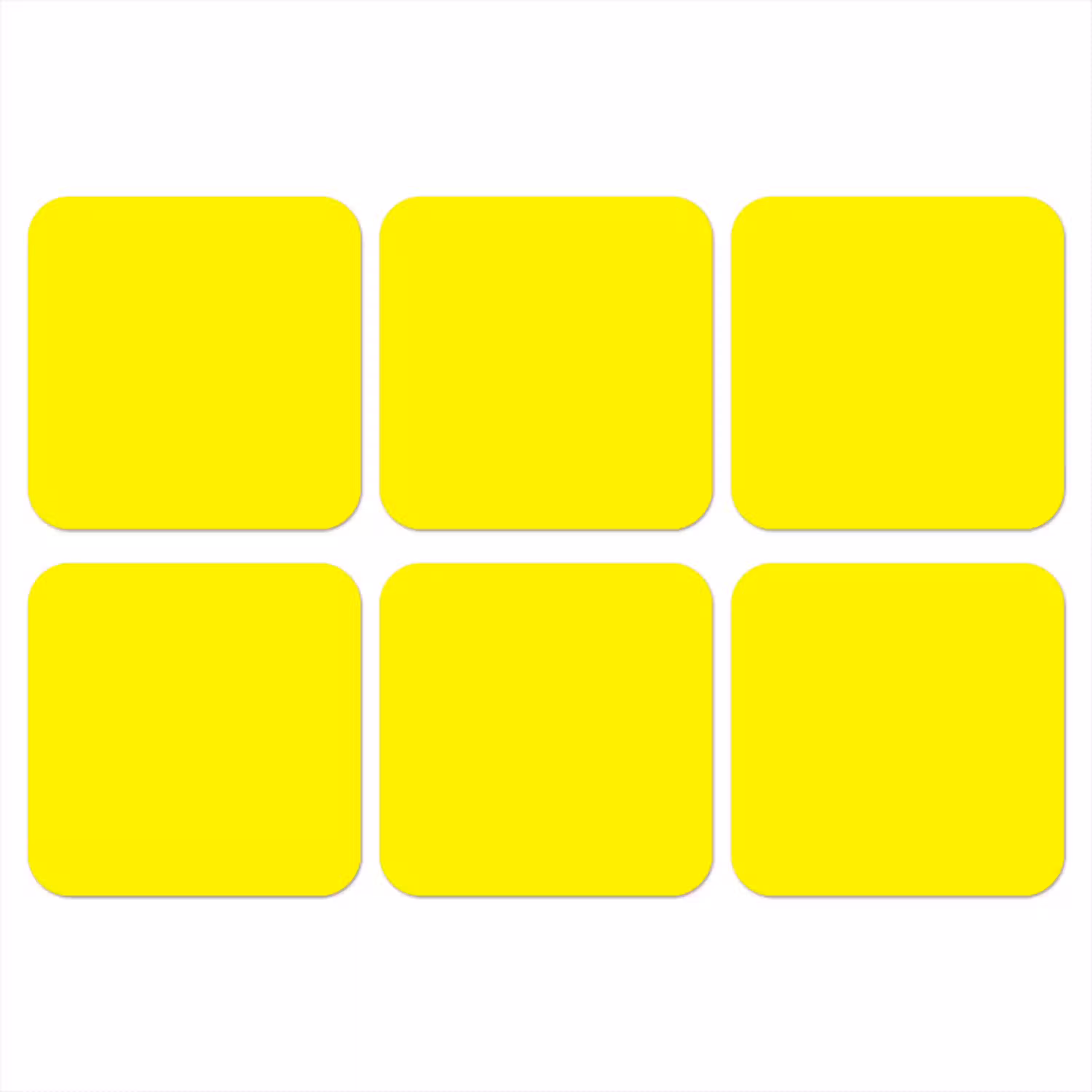 Sunshine - Glow - Geel onderzetter kurk middel 366 -3d