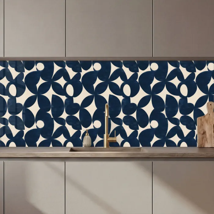 Modern - Geometrisch - Blauw keuken achterwand 2 middel 871 zz_3dshopping