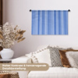 Klassiek - Strepen - Blauw Wandkleed katoen klein 269 -tsfeer1_DE