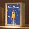 Kleurrijk - Raket - Ruimte Light Box met kabel (Kinderlampje) klein -zzz_3d_website