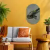 Haakse slijper - Schilderij - Gereedschap Wandcirkel Ovaal Forex klein -sfeer4