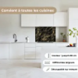 Marmer - Zwart - Goud keuken achterwand 2 middel 865 -sfeer4_FR