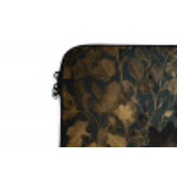 Vrouw - Bladeren - Goud - Vlinders laptophoes neopreen klein -detail