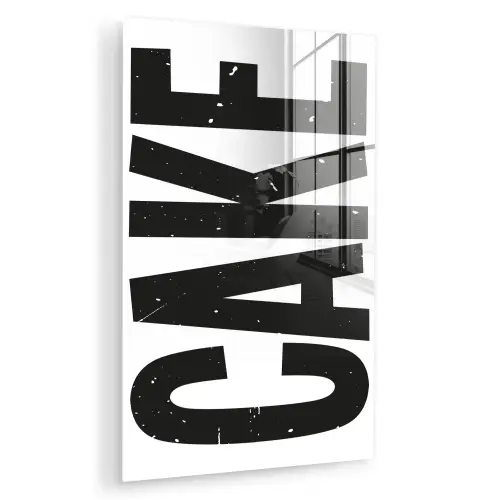 Zwart - Cake - Eten - Decoratie plexiglas 5mm klein -zzzproduct_nieuw