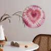Hartvorm - Roze - Tie dye Akoestische PET Vilt - Rond klein -sfeer3