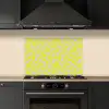 Organisch - Lila - Groen - Patroon keuken achterwand spatscherm klein 900 -sfeer1