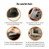 Kop - Bloemen - Groen - Koffie Inductie beschermer vinyl 3mm klein -zzzzzzz-td-werking