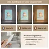Slagroom - Taart - Blauw - Eten Light Box met kabel (Tafellamp) klein -USP_lichtkleurNL