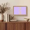 Dream - Paars - Typografisch Light Box met kabel (Tafellamp) klein -sfeer2