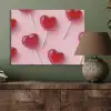 Lollies - Hartjes - Roze PET vilt klein -sfeer2