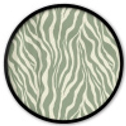Zebra - Motief - Groen Fotolijst rond zonder passe partout klein 856 -3d