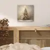 Kerst - kerstboom - Sneeuw - Art aluminium wit klein -sfeer3