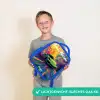Sportauto - Groen - Verfstrepen - Kleuren Kinderrugzak - Blauw middel -sfeer1_NL