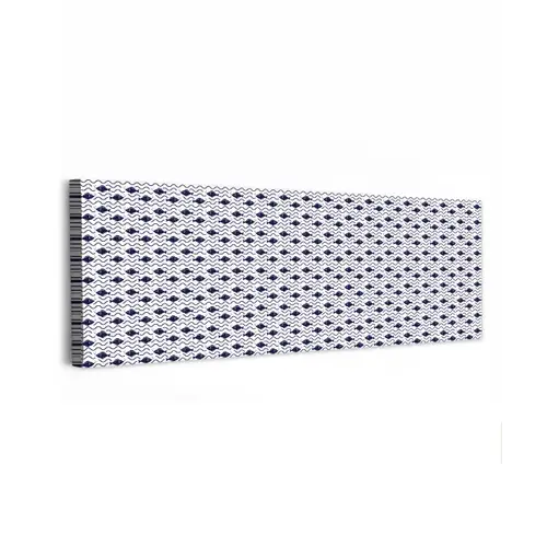 Oceaan - Visachtig - Blauw - Wit canvas 2cm klein 828 -z3d
