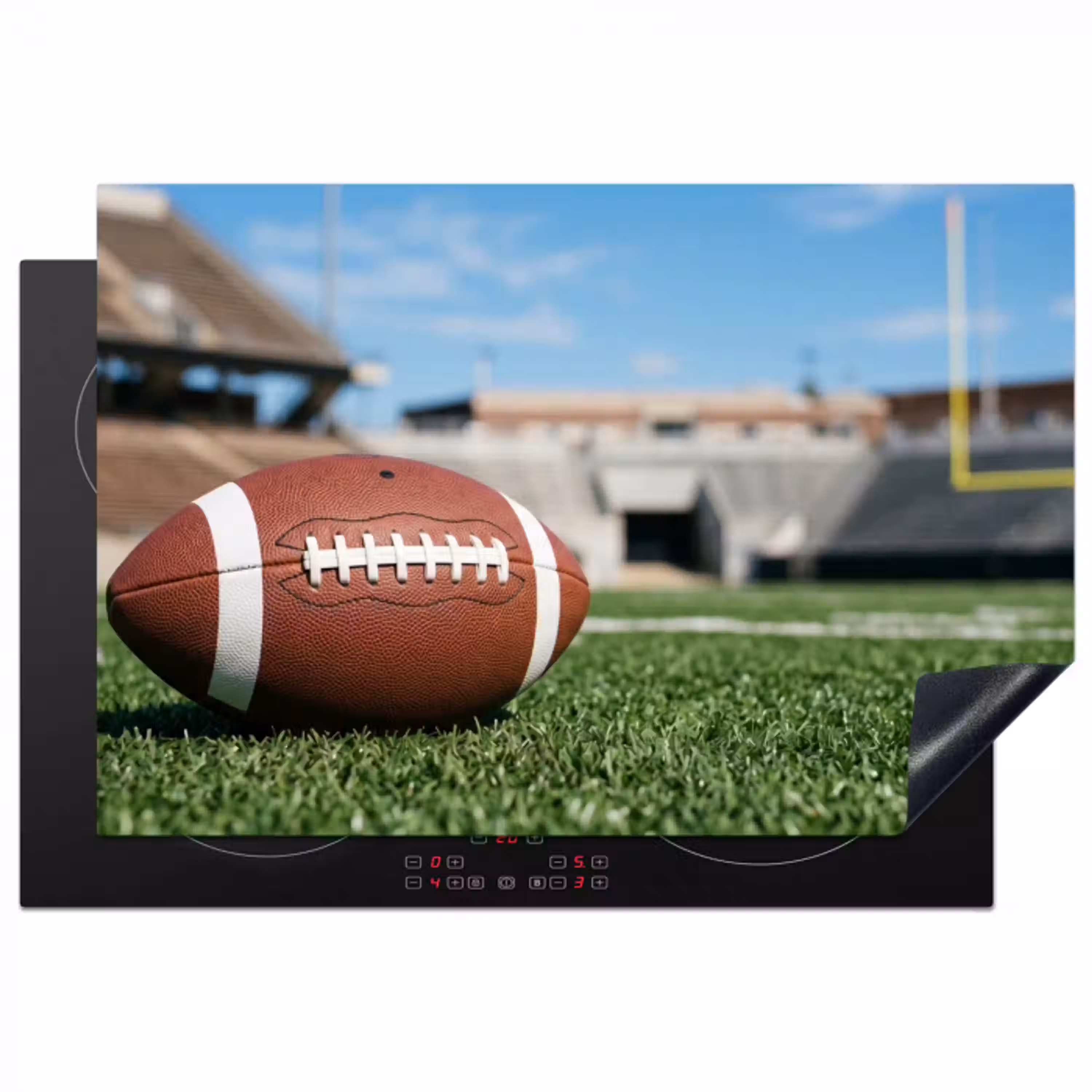 Football - Veld - Stadion - Sport Inductie beschermer vinyl 3mm klein -3d