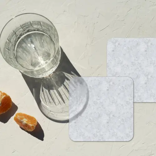 Grijs - Terrazzo-effect - Beton onderzetter kurk middel 366 -sfeer4