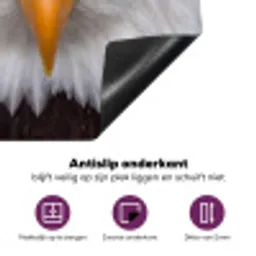 Amerikaans - Zeearend - Portret - Geel Inductie beschermer vinyl 3mm klein -zzzzzzz-cc-onderkant