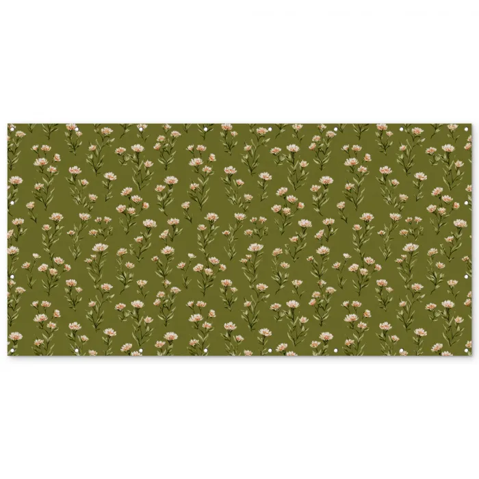 Landelijk - Bloemen -  Groen Balkonbeschermer Duitsland klein 596 -zz_3d