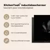 Zwart - Blad Inductie beschermer vinyl 3mm middel -sfeer2