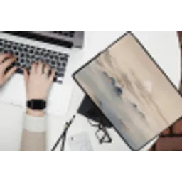 Japans - Landschap - Beige laptophoes neopreen klein -bureau