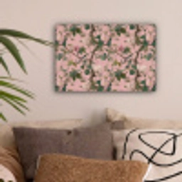 Pioenrozen - Botanisch - Vogel canvas 2cm klein 34 -sfeer1