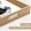 Vrouwen - Zonnehoed - Strand - Zwart - Wit Dienblad Rechthoek middel -USP_HandgreepNL