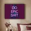 Buste - Neon - LED - Letters Textielframe - compleet frame klein -sfeer1