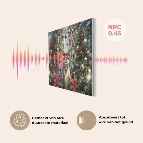Kerstfeest - Dennenbos - Rood PET vilt klein -USP_NL