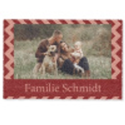 Familie - In - Muster - Terrakotta - Foto Deurmat klein -zkaufland3d