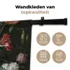 Stilleven met bloemen in een glazen vaas - Schilderij van Jan Davidsz. de Heem Wandkleed katoen klein -sfeer2