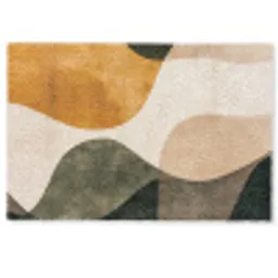 Vormen - Okergeel - Abstract Deurmat klein -zkaufland3d