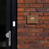 Bruin - Modern Naambord Rechthoek middel -sfeer1-rechthoek-S