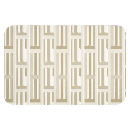 Modern - Geometrisch - Beige Badmat klein 997 -3d