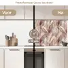 Pampasgras - Pluizig - Kleurrijk keuken achterwand 2 middel 871 -voor-na2_NL