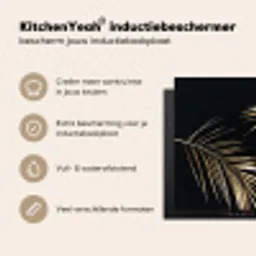 Gouden Elegantie van de Tropen Inductie beschermer vinyl 3mm middel -sfeer2