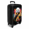 Zomerse panda met ijsje NBS - Handbagage koffer - Kinderen Unisex middel -productfoto_3d